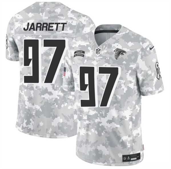 Mens Atlanta Falcons #97 Grady Jarrett 2024 F.U.S.E. Arctic Camo Salute to Service Limited Stitched Jersey Dzhi